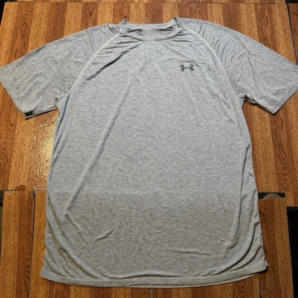 Under Armour Grey Retro Tech Sportswear Running Train Shirt Large